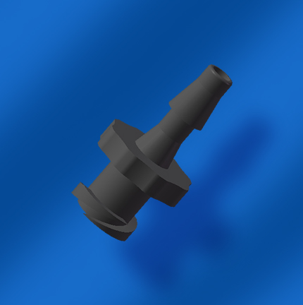 3.2mm（1/8）鲁尔母接头黑